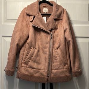 Loft shearling aviator jacket